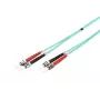 DIGITUS cavo patch in fibra ottica, ST su ST multimodale 50/125 µ, duplex lunghezza 10 m, classe OM3