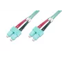DIGITUS cavo patch in fibra ottica, SC su SC multimodale 50/125 µ, duplex lunghezza 1 m classe OM3