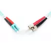DIGITUS cavo patch in fibra ottica, LC su ST multimodale 50/125 µ, duplex lunghezza 5 m classe OM3