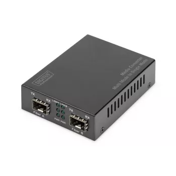 DIGITUS convertitore multimediale multi-/monomodale Gigabit 850nm 1310nm 1550nm (SM)
