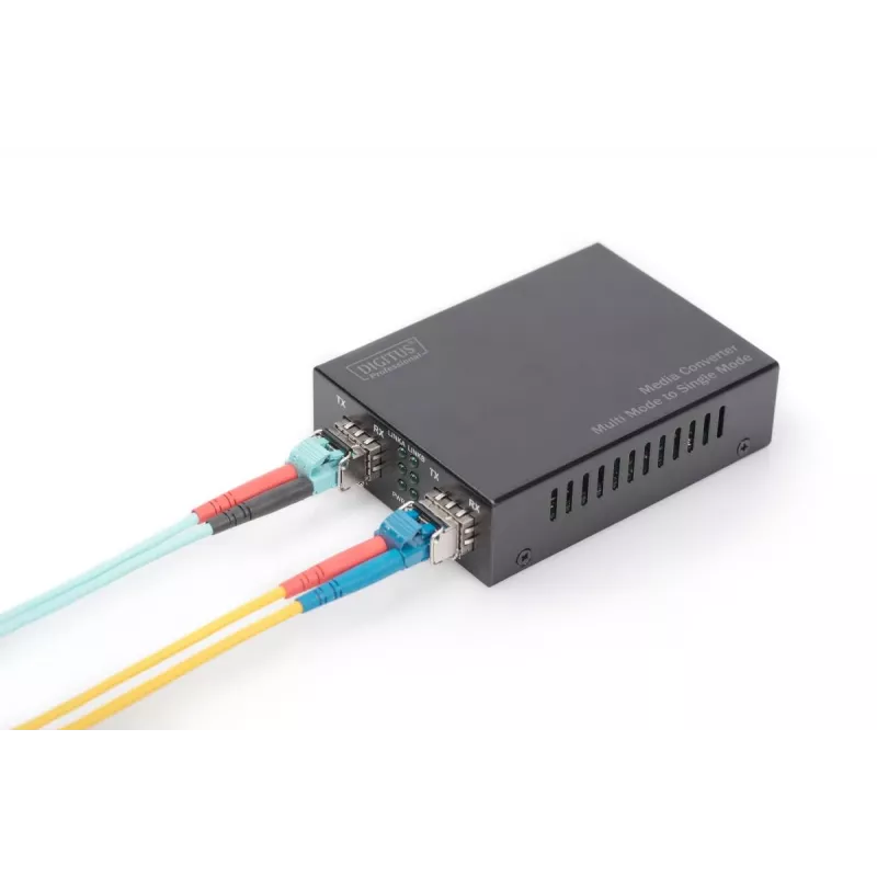DIGITUS convertitore multimediale multi-/monomodale Gigabit 850nm 1310nm 1550nm (SM)