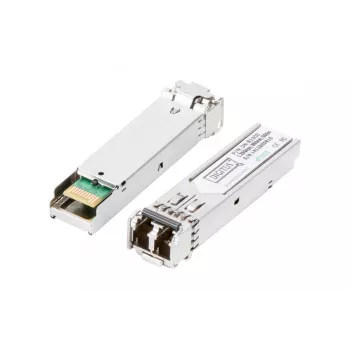 DIGITUS modulo SFP 1,25 Gbit/s, fino a 550 m multimodale, connettore LC duplex 1000Base-SX, 850 nm