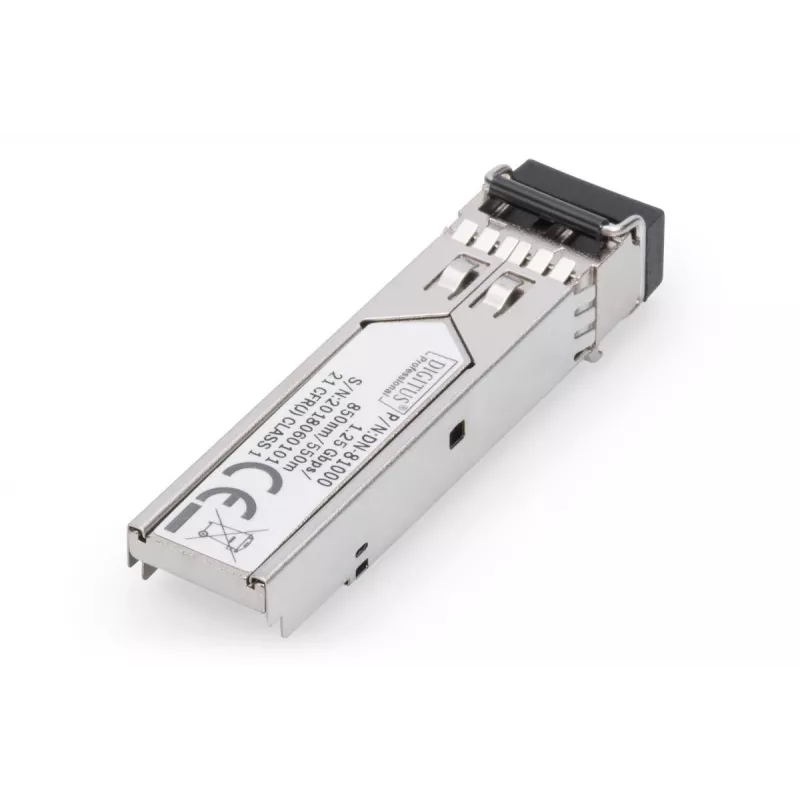 DIGITUS modulo SFP 1,25 Gbit/s, fino a 550 m multimodale, connettore LC duplex 1000Base-SX, 850 nm