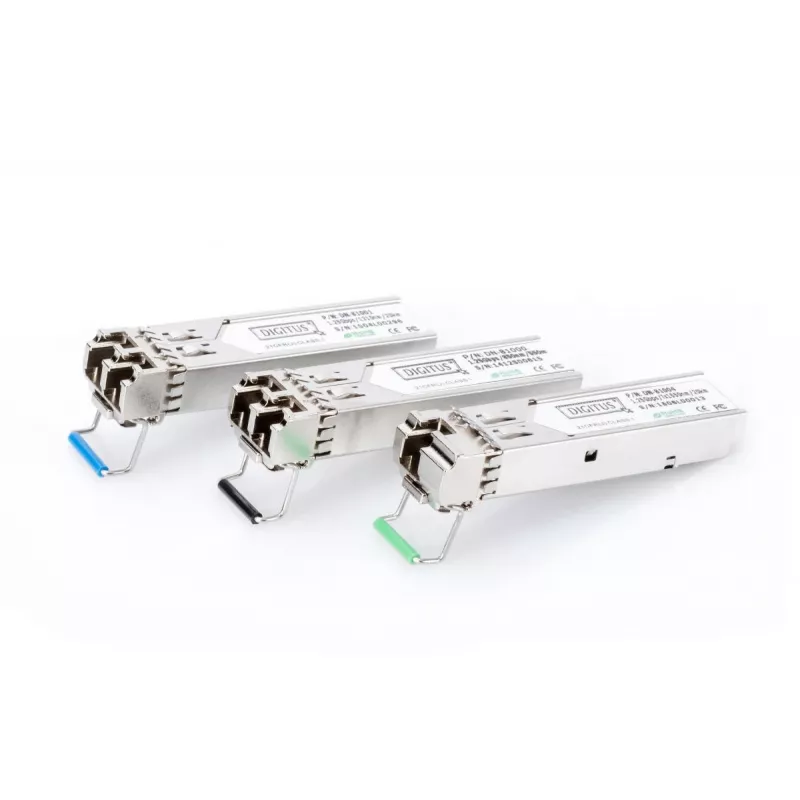 DIGITUS modulo SFP 1,25 Gbit/s, fino a 550 m multimodale, connettore LC duplex 1000Base-SX, 850 nm