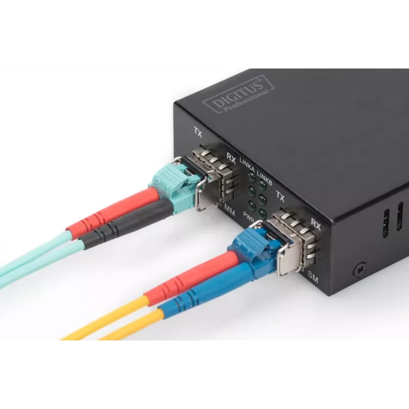 DIGITUS modulo SFP 1,25 Gbit/s, fino a 550 m multimodale, connettore LC duplex 1000Base-SX, 850 nm