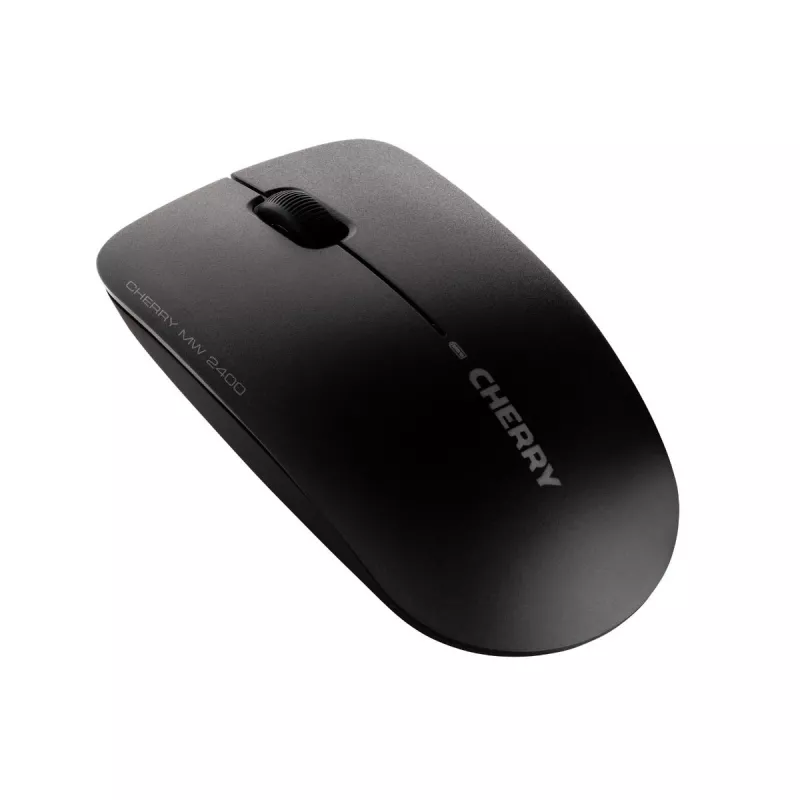 CHERRY MW 2400 mouse wireless, nero, USB, ambidestro, ottico, RF wireless, 1200 DPI, nero