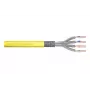 DIGITUS cavo di installazione - Cat 7a - S/FTP - AWG 22/1 - 1000 m - giallo