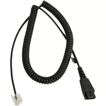 Cavo Jabra LINK Siemens Openstage Connector QD su RJ-45, 0,5 m (a spirale 2 m), nero