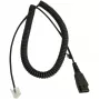 Cavo Jabra LINK Siemens Openstage Connector QD su RJ-45, 0,5 m (a spirale 2 m), nero