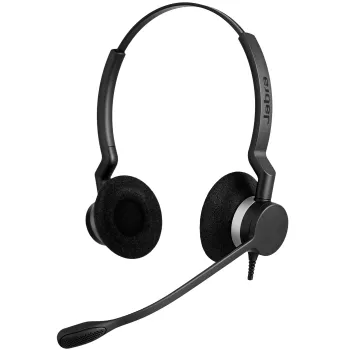 Jabra BIZ 2300 Duo, USB, UC, con filo, ufficio/call center, 150 - 4500 Hz, 65 g, headset, nero