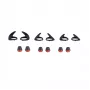 Jabra Evolve 75e kit accessori, cuscinetti auricolari, gel, nero, rosso