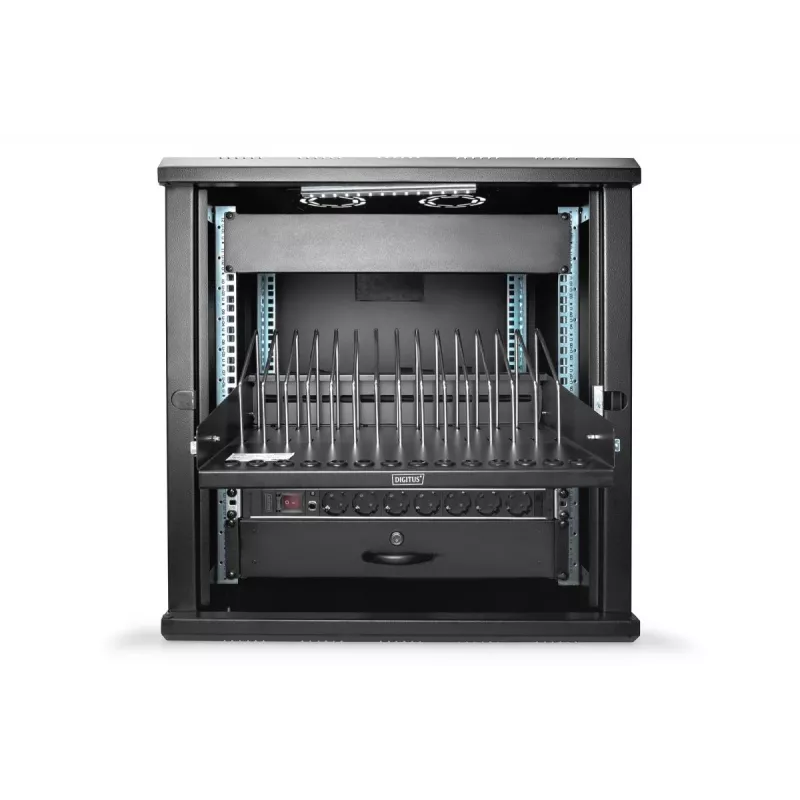 DIGITUS ripiano estraibile per tablet, laptop, smartphone 175x483x340 mm, nero