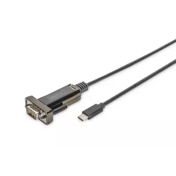 DIGITUS convertitore USB Type-C 2.0 su seriale, DSUB 9M cavo 1m