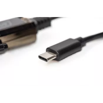 DIGITUS convertitore USB Type-C 2.0 su seriale, DSUB 9M cavo 1m