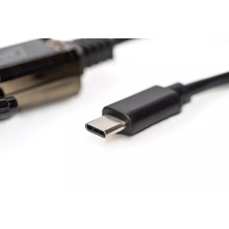 DIGITUS convertitore USB Type-C 2.0 su seriale, DSUB 9M cavo 1m