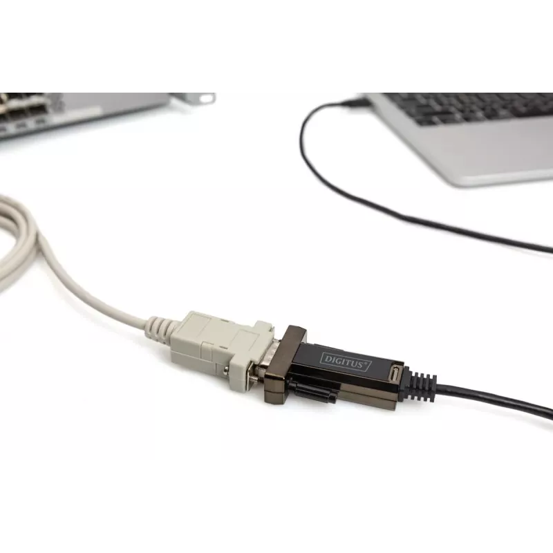 DIGITUS convertitore USB Type-C 2.0 su seriale, DSUB 9M cavo 1m