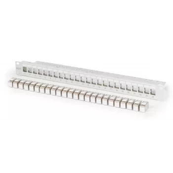 DIGITUS patch panel modulare - schermato con 24x DN-93615 24 porte 1U montaggio rack grigio RAL 7035