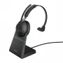 Jabra Evolve2 65 USB-A UC Mono con base di ricarica - nero, wireless, ufficio/call center, 20 - 20000 Hz, 99,2 g, headset, nero
