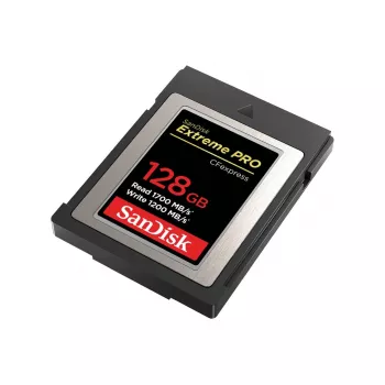 WESTERN DIGITAL SanDisk CF Express Extreme Pro 128 GB, 1700 MB/s lettura, 1200 MB/s scrittura