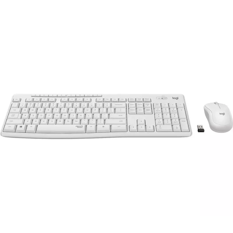 LOGITECH Mk295 Silent Wireless Combo bianco sporco Qwertz tedesco