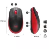 Mouse Logitech M190 Wireless USB rosso