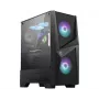 MSI MAG FORGE 100R case gaming Mid Tower, ATX/mATX/Mini-ITX, vetro temperato, 2 ventole ARGB da 120 mm, nero