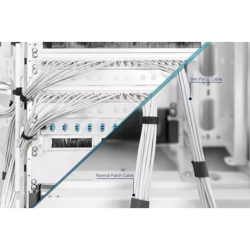 DIGITUS patch cable sottile - CAT6A - U/FTP - Snagless - Cu - 10m - grigio