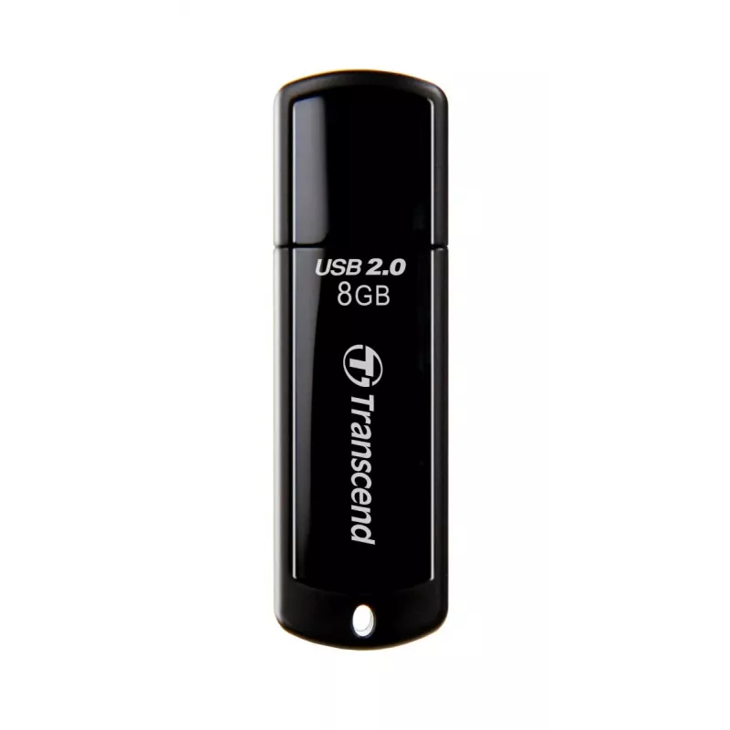 TRANSCEND Jetflash 350 - 8 GB Chiavetta USB - USB 2.0 - Nero