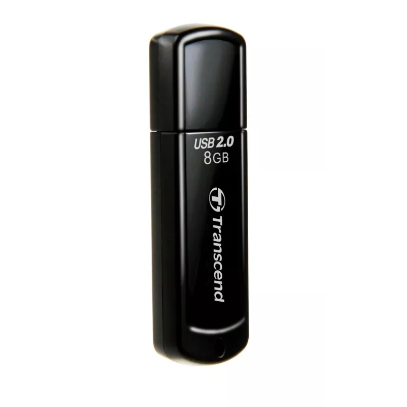 TRANSCEND Jetflash 350 - 8 GB Chiavetta USB - USB 2.0 - Nero