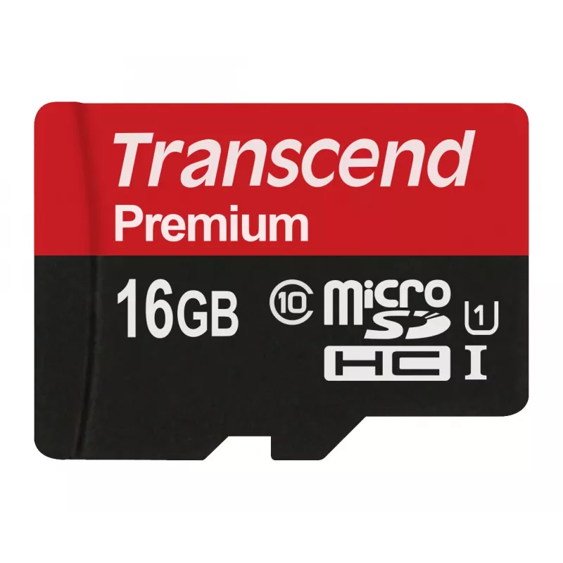 Memoria flash Transcend 16GB MicroSDHC Classe 10 UHS-I TS16GUSDCU1