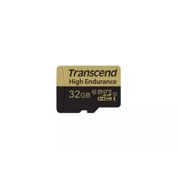 Memoria flash Transcend 32 GB MicroSDHC Classe 10 Adattatore TS32GUSDHC10