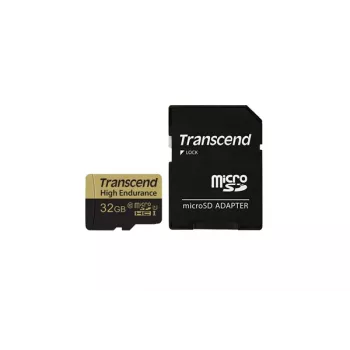 Memoria flash Transcend 32 GB MicroSDHC Classe 10 Adattatore TS32GUSDHC10