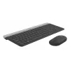 LOGITECH Combo tastiera e mouse wireless sottile Mk470 - Graphite - Tedesco Qwertz