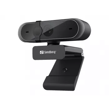 Sandberg Webcam USB Pro, 5 MP, 2592 x 1944 Pixel, Full HD, 30 fps, 1920x1080@30fps, 2595x1944@30fps, 1080p
