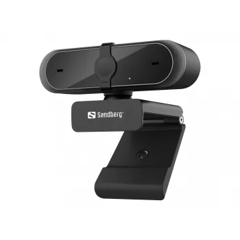 Sandberg Webcam USB Pro, 5 MP, 2592 x 1944 Pixel, Full HD, 30 fps, 1920x1080@30fps, 2595x1944@30fps, 1080p