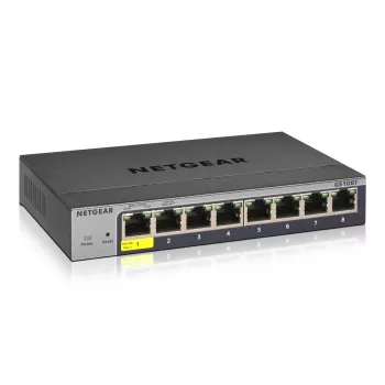 NETGEAR GS108Tv3 Managed L2 Gigabit Ethernet (10/100/1000) Grigio