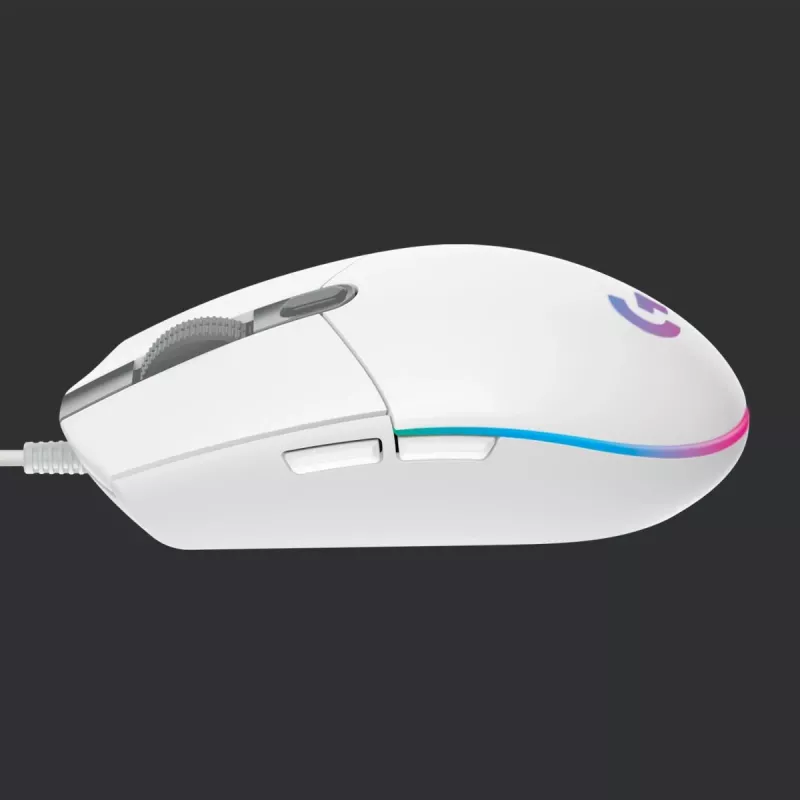 LOGITECH G203 Lightsync mouse da gaming USB bianco