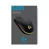 LOGITECH G203 Lightsync mouse da gaming USB bianco