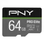 PNY Micro-SD Pro Elite 64 GB Class 10 UHS-I U3 A1 V30 adattatore SD