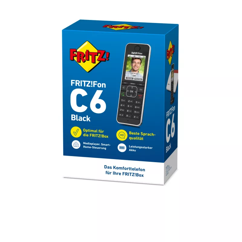 Telefono DECT AVM FRITZ!Fon C6 nero