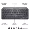 LOGITECH tastiera wireless illuminata minimalista - MX KEYS MINI - Graphite - Qwertz tedesca
