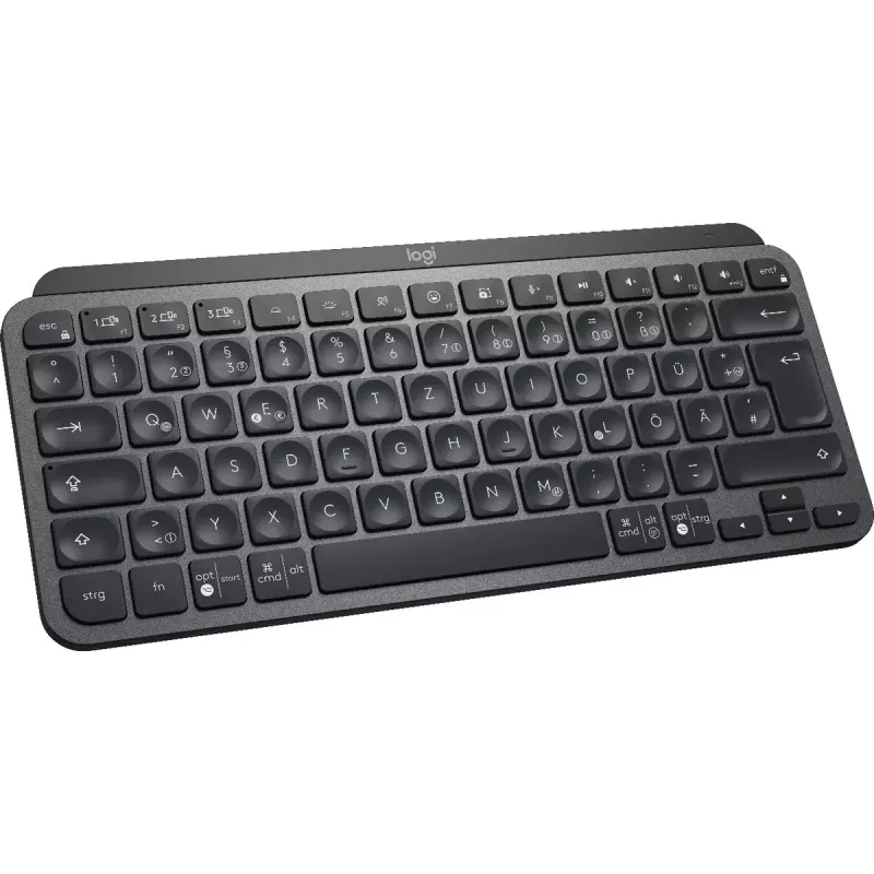 LOGITECH tastiera wireless illuminata minimalista - MX KEYS MINI - Graphite - Qwertz tedesca