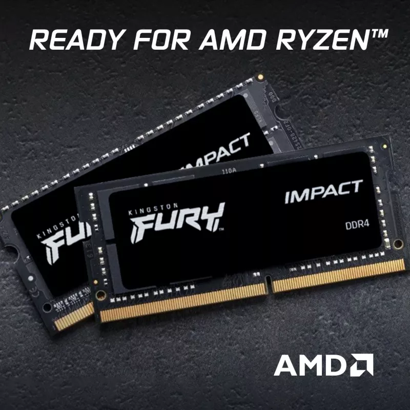 Kingston Technology FURY 64GB 3200MT/s DDR4 CL20 SODIMM (kit di 2) Impact