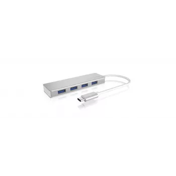 ICY BOX IB-HUB1425-C3 USB 3.2 Gen 1 (3.1 Gen 1) Type-C 5000 Mbit/s argento