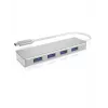 ICY BOX IB-HUB1425-C3 USB 3.2 Gen 1 (3.1 Gen 1) Type-C 5000 Mbit/s argento