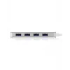 ICY BOX IB-HUB1425-C3 USB 3.2 Gen 1 (3.1 Gen 1) Type-C 5000 Mbit/s argento
