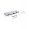 ICY BOX IB-HUB1425-C3 USB 3.2 Gen 1 (3.1 Gen 1) Type-C 5000 Mbit/s argento