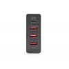 DIGITUS caricabatterie USB a 4 porte, 72 W 1x USB-C (PD) 5,9,15,20 V/3 A, 3x USB-A 5 V/2,4 A, nero