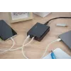 DIGITUS caricabatterie USB a 4 porte, 72 W 1x USB-C (PD) 5,9,15,20 V/3 A, 3x USB-A 5 V/2,4 A, nero