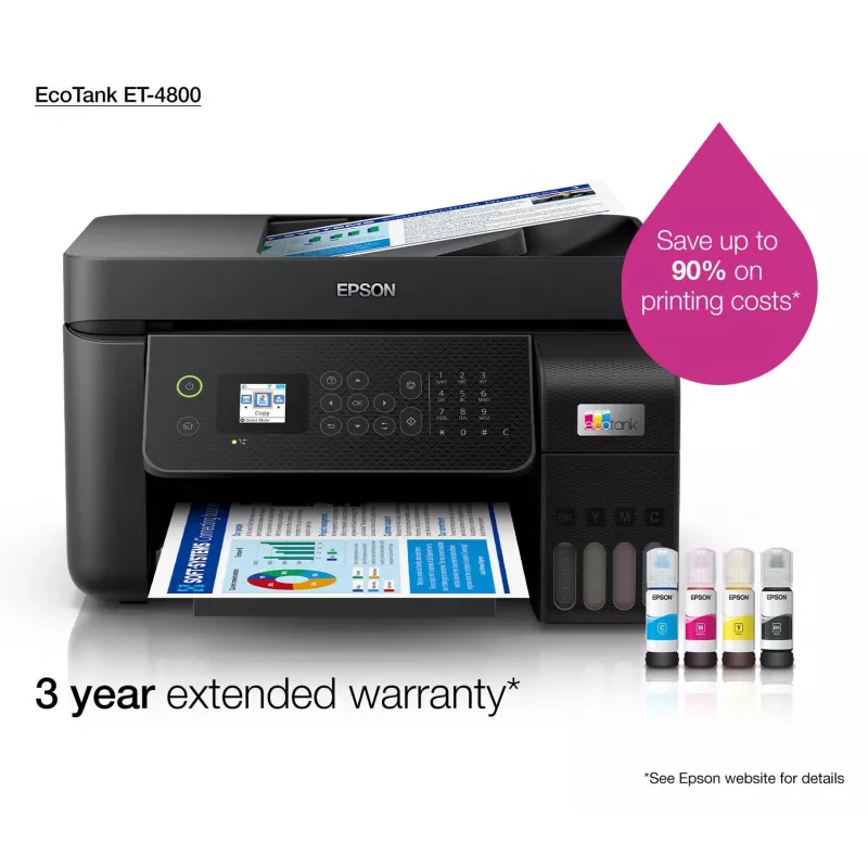 Epson EcoTank ET-4800 getto d'inchiostro A4 5760 x 1440 DPI 33 ppm WLAN